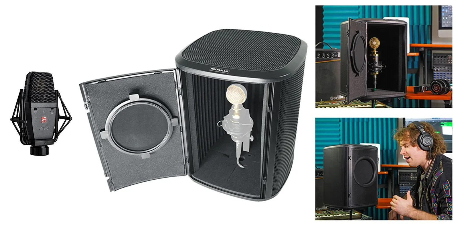 Se Electronics sE4100 Studio Condenser Recording Microphone+Sound Isolation Box