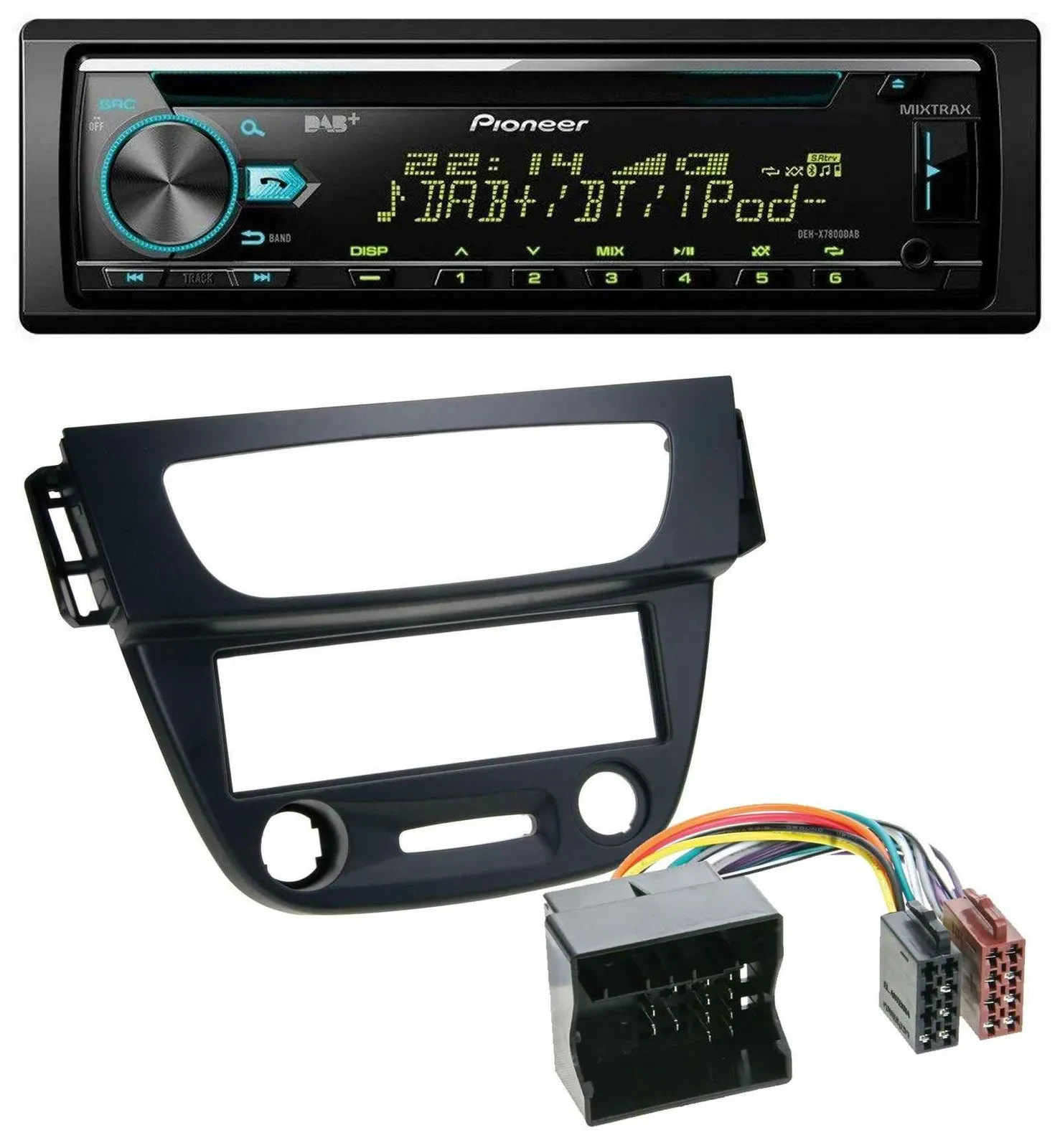 Автомагнитола для Renault Megane 3 (2009–2014) Pioneer DAB, CD/MP3, USB, Bluetooth, Quadlock