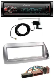 Автомагнитола Pioneer Bluetooth DAB USB MP3 для Ford Ka (до 2008) серебристый металлик