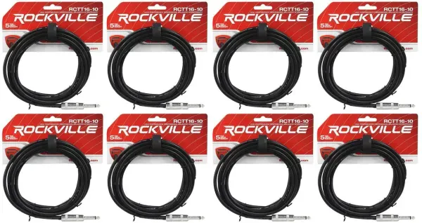 Спикерный кабель Rockville RCTT1610 Black 3 м (8 штук)