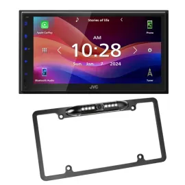 JVC KW-M590BT Digital Multimedia Receiver w/ 50% Off Belva BLPCAM2 Backup Cam