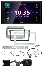 JVC DAB 2DIN Lenkrad Bluetooth USB Autoradio für Opel Zafira Astra H Corsa D mat