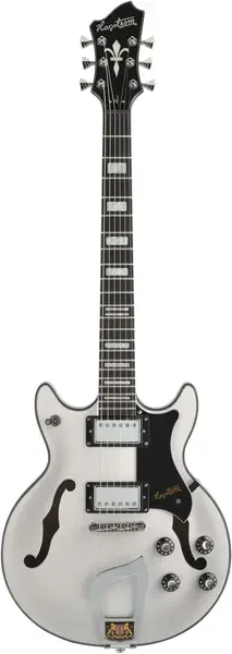 Полуакустическая электрогитара Hagstrom Alvar Semi-Hollow Resinator Fingerboard Swedish Frost