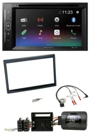 Pioneer Bluetooth Lenkrad USB 2DIN DAB DVD Autoradio für Citroen C2 C3 Berlingo