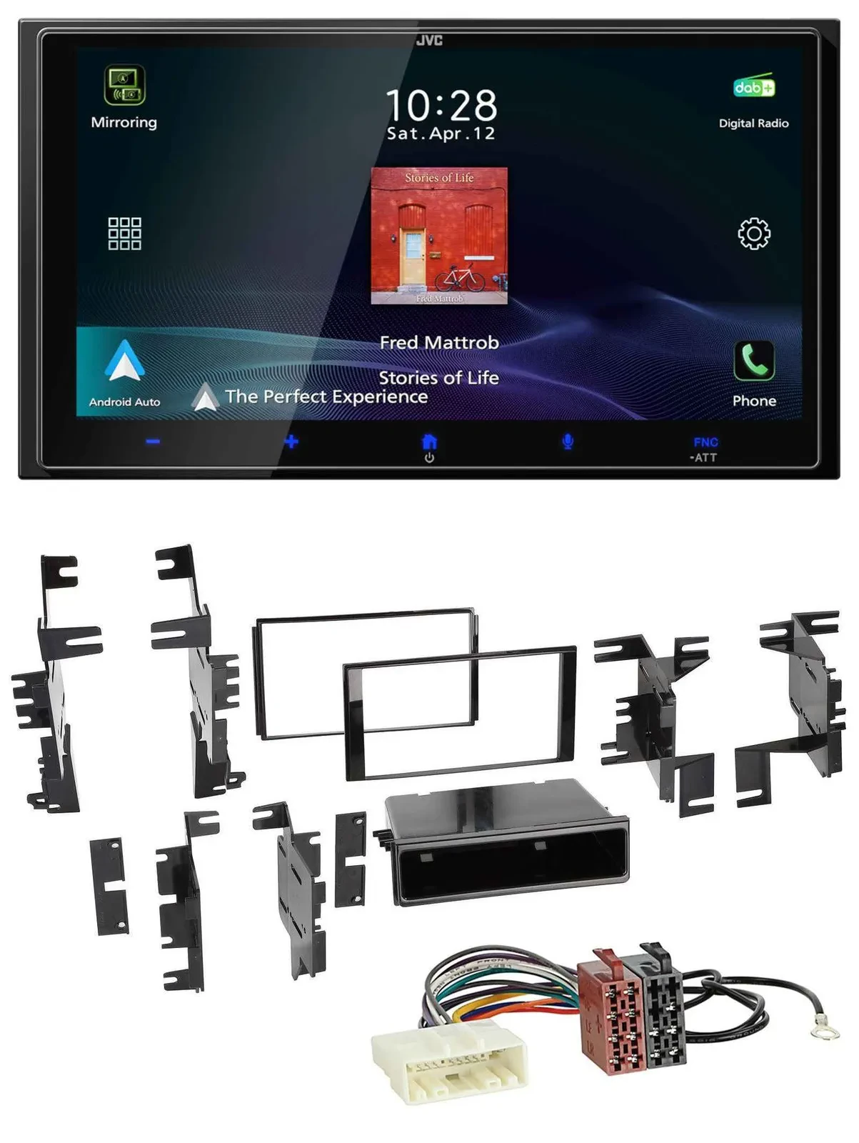 JVC USB Bluetooth 2DIN DAB MP3 Autoradio für Nissan Quest Rogue Titan ab 11