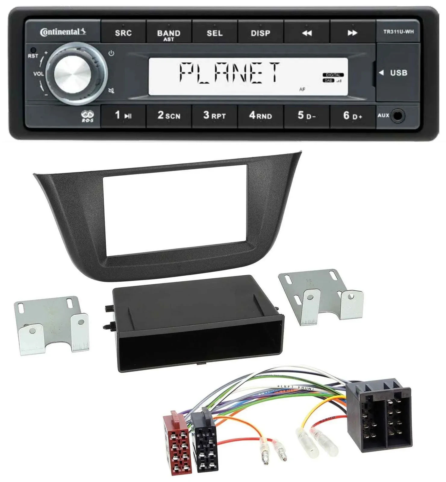 Автомагнитола для Iveco Daily Continental 1-DIN, USB, MP3, AUX