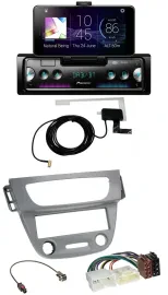 Автомагнитола Pioneer DAB, Bluetooth, MP3, USB для Renault Megane 3 (2012–2014), серый