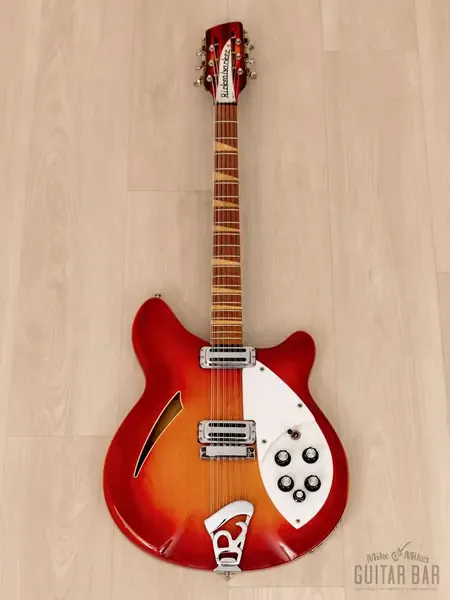 Электрогитара полуакустическая Rickenbacker 360/12 Vintage Semi-Hollow 12 String Guitar Fireglo USA 1967 w/Case