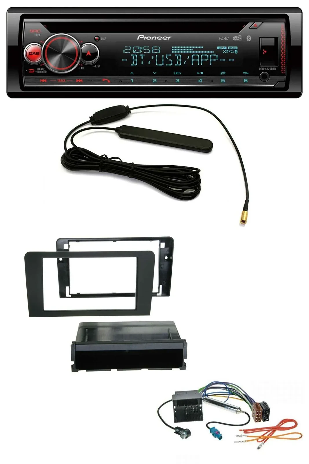 Pioneer USB DAB MP3 Bluetooth CD Autoradio für Audi A3 8P 03-12 Symphony Quadloc