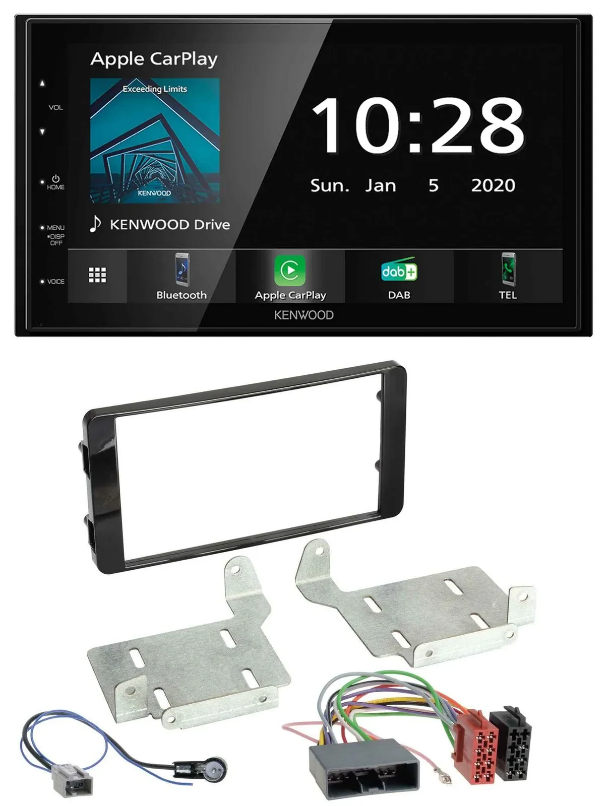 Kenwood Bluetooth MP3 DAB USB 2DIN Autoradio für Mitsubishi ASX (ab 2015)
