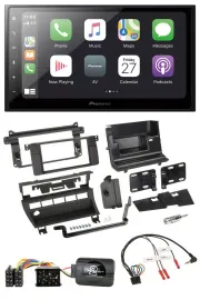 Pioneer Lenkrad Bluetooth DAB 2DIN USB Autoradio für BMW 3er 1999-2006 5 Schalte