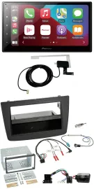 Pioneer USB Bluetooth DAB Lenkrad 2DIN Autoradio für Alfa Romeo Mito 08-14 schwa