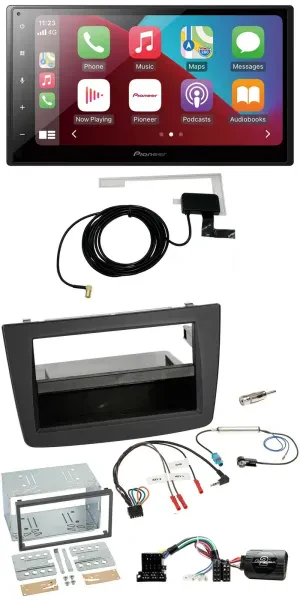 Pioneer USB Bluetooth DAB Lenkrad 2DIN Autoradio für Alfa Romeo Mito 08-14 schwa