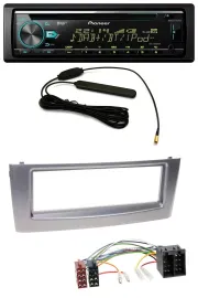 Pioneer CD MP3 AUX DAB USB Autoradio für Fiat Punto Grande Punto ab 05 grau