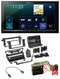 Pioneer MP3 Bluetooth USB 2DIN DAB Autoradio für BMW 3-er E46 2002-2006 1 Schalt
