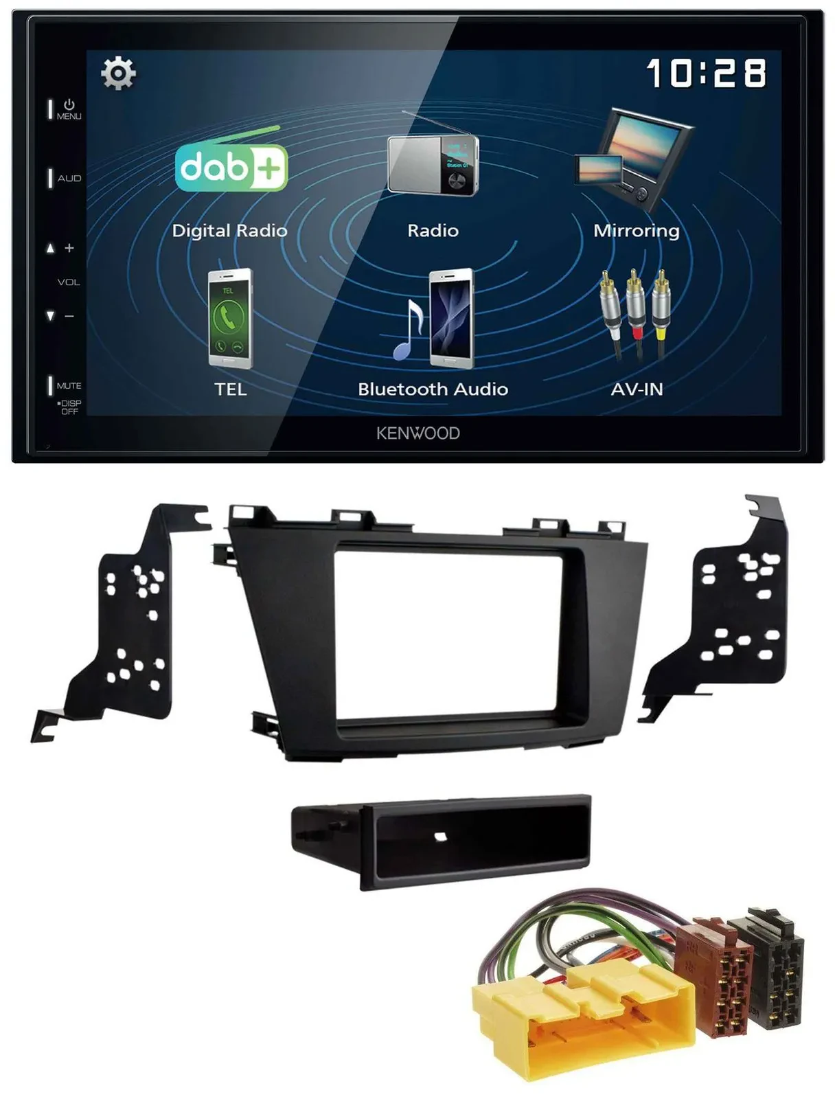 Kenwood 2DIN Bluetooth MP3 USB DAB Autoradio für Mazda 5 (CR, ab 2010)