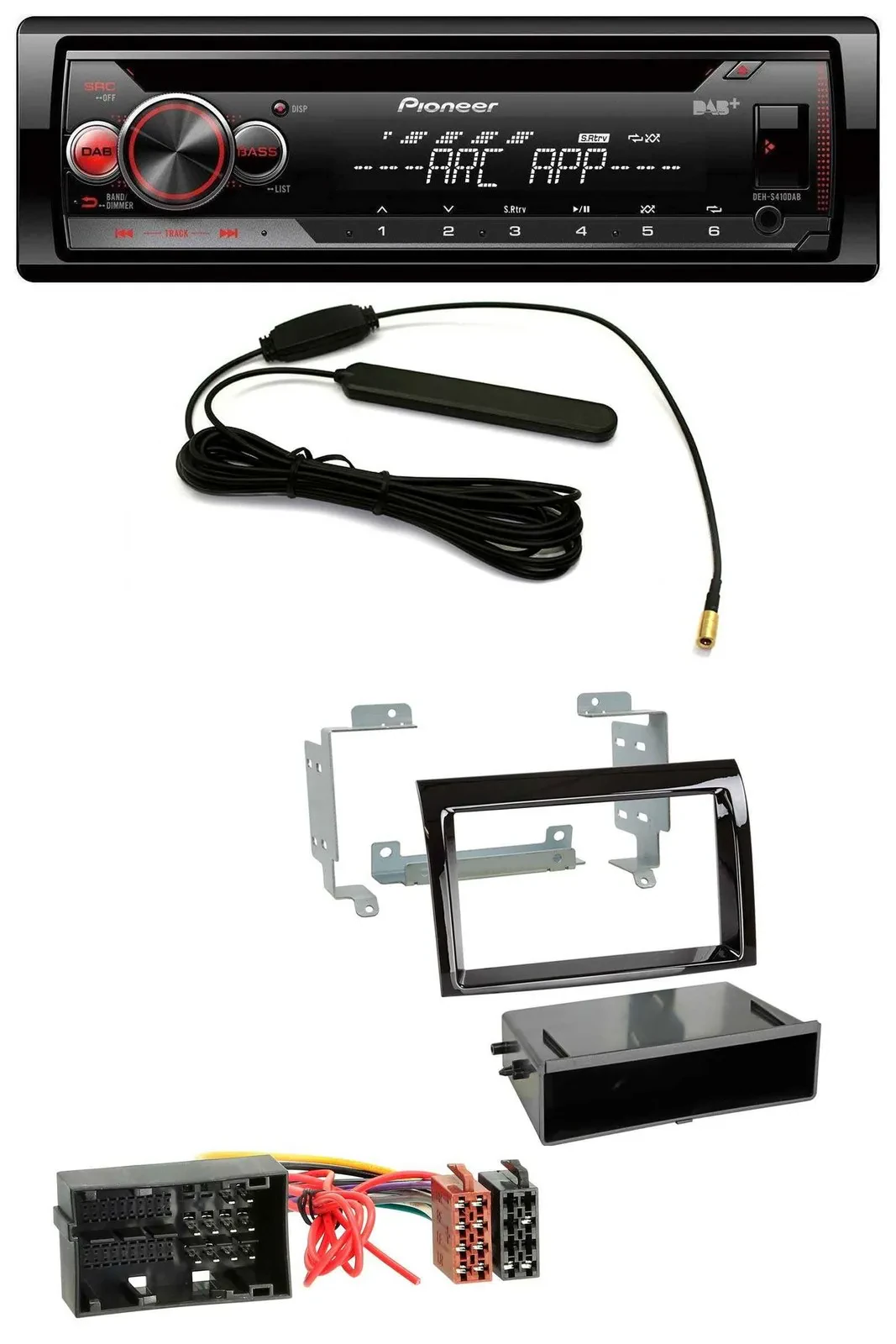 Pioneer CD USB AUX DAB MP3 Autoradio für Citroen Jumper Fiat Ducato 14-21 piano