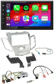 Kenwood Lenkrad USB DAB 2DIN Bluetooth Autoradio für Ford Fiesta 2010-2017 silbe