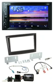 Автомагнитола для Fiat Doblo Pioneer 2DIN, Bluetooth, USB, DVD, DAB, ISO CAN-Bus