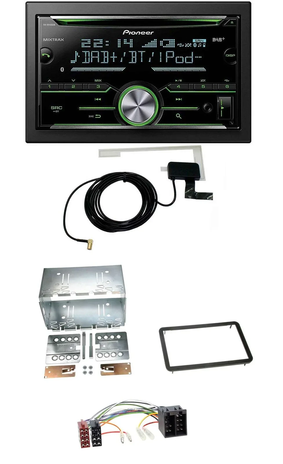 Pioneer CD USB MP3 Bluetooth 2DIN DAB Autoradio für Alfa Romeo 159 Brera Spider