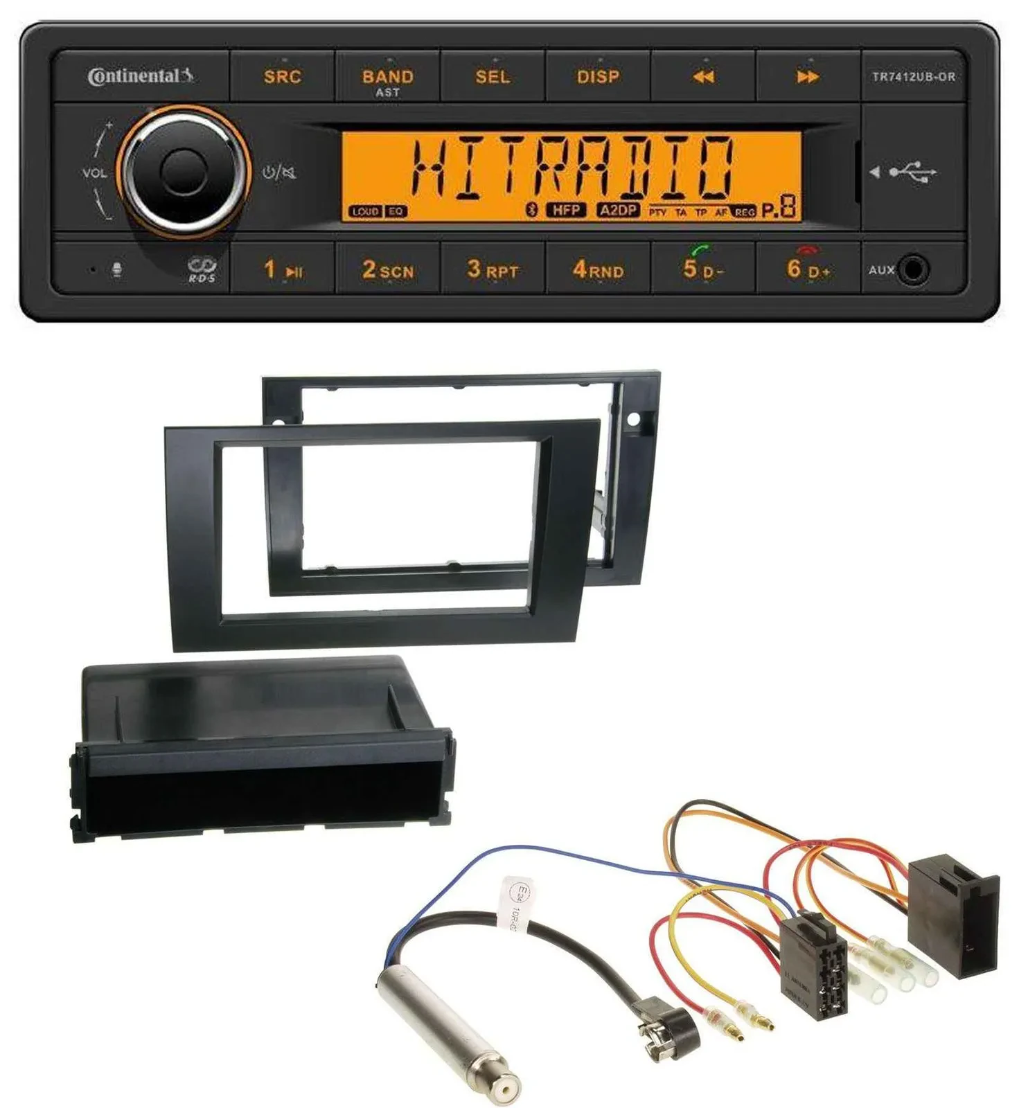 Continental MP3 Bluetooth AUX USB Autoradio für Audi A4 B6 B7 2001-2008 Symphony