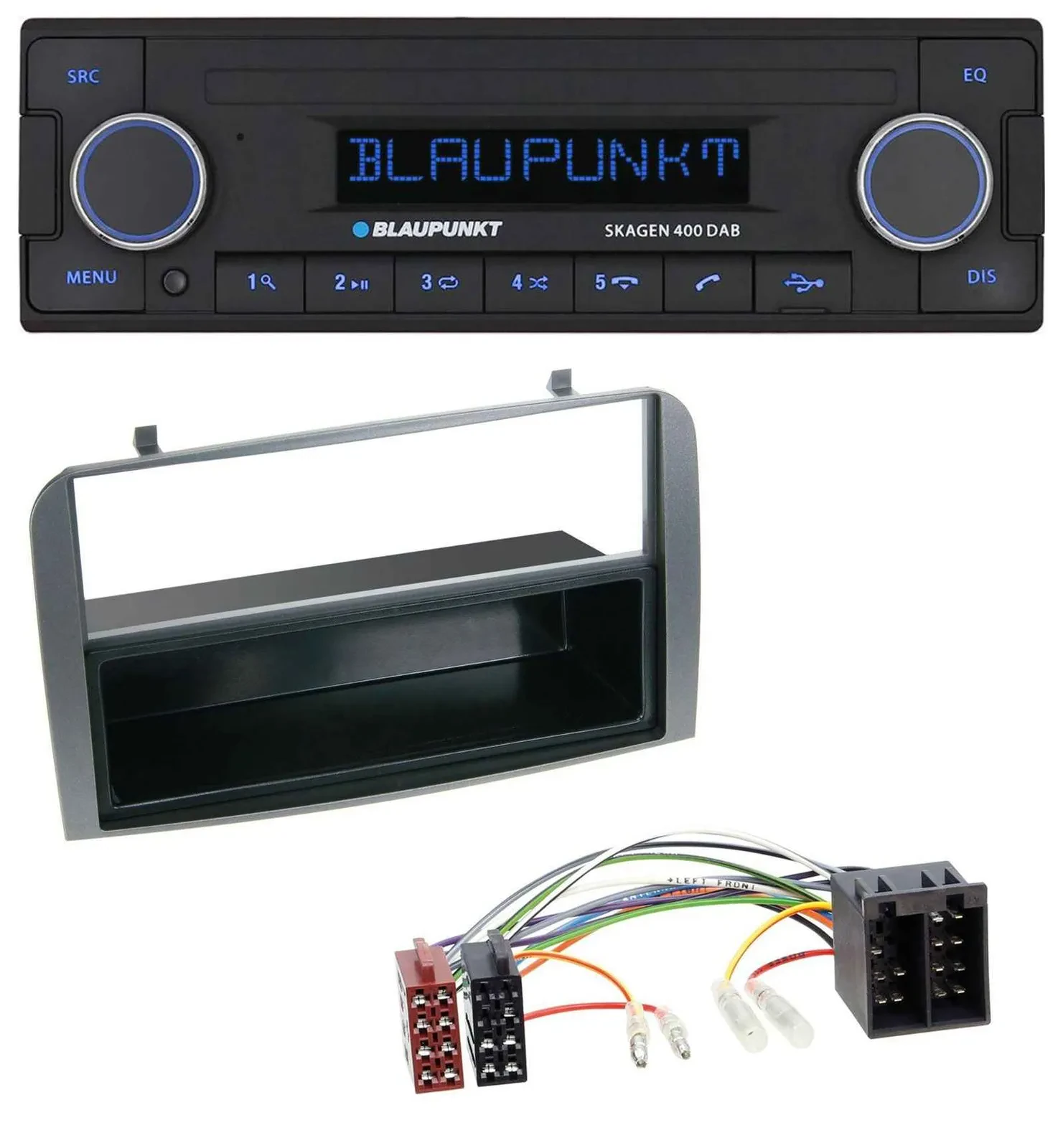Blaupunkt DAB USB Bluetooth MP3 Autoradio für Alfa Romeo 147 GT Ablagefach anthr