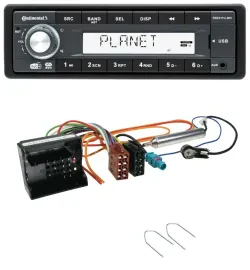 Continental MP3 AUX USB DAB 1DIN Autoradio für Peugeot Expert ab 2016 Traveller