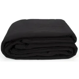 Premium Dekomolton 15m x 300cm Schwarz B1 150g/qm 100% Baumwolle Blickdicht