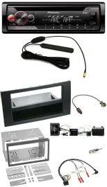 Pioneer CD USB Lenkrad DAB MP3 Autoradio für Ford Kuga 2008-2012 schwarz