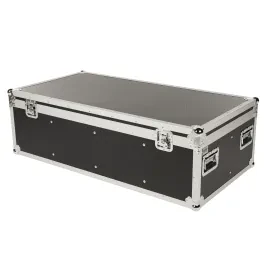 Tour Case 8x PAR 64, Truhencase Scheinwerfer, Schwarz, Holz, Stapelfähig