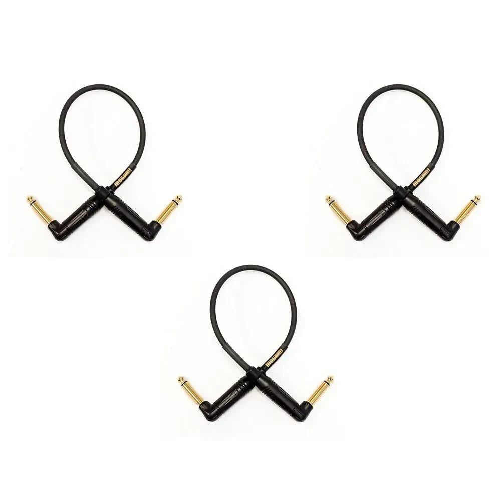 Патч-кабель инструментальный Mogami 01RR-3PK Gold 0.25 м (3 штуки)