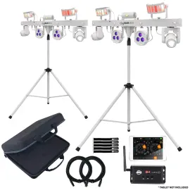 Chauvet DJ GigBar Move White LED Moving Head Par Laser Light Systems w MYDMXGO