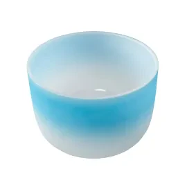 Kristall-Klangschale 10" Blau G4 440Hz Quarz Meditation Crystal Singing Bowl