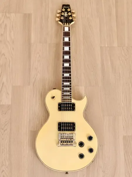 Электрогитара Aria Pro II PE-Deluxe KV HH Ivory w/gigbag Japan 1990