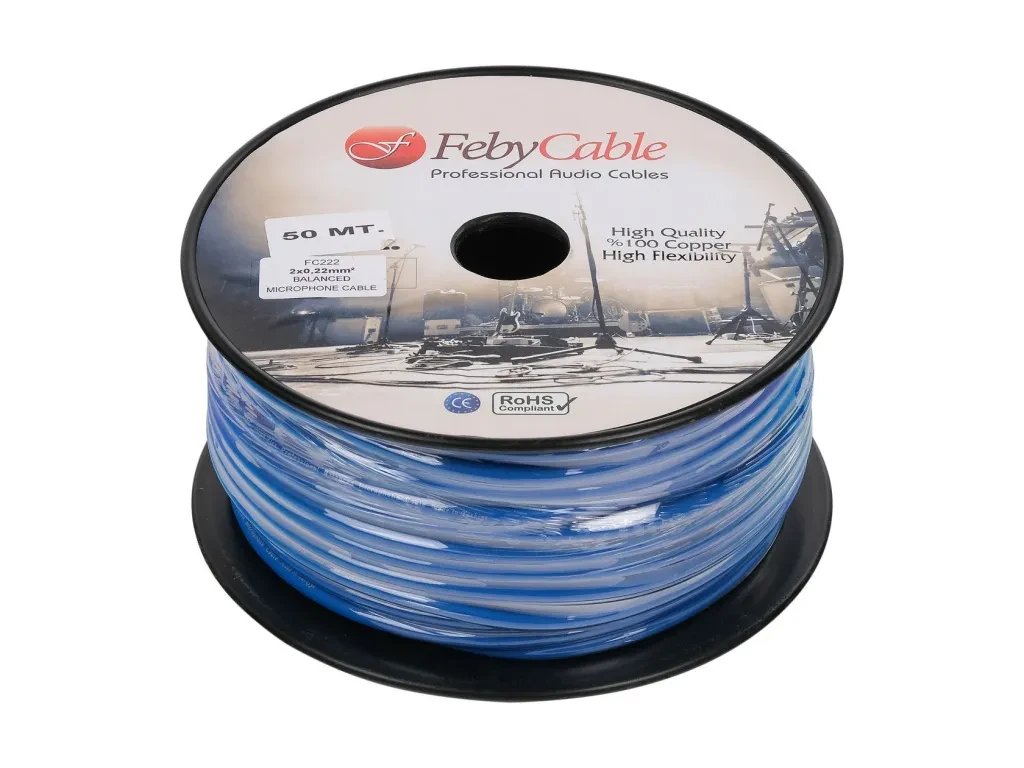 Кабель в бухте Feby Cable FC222BL-50 Blue 50 м