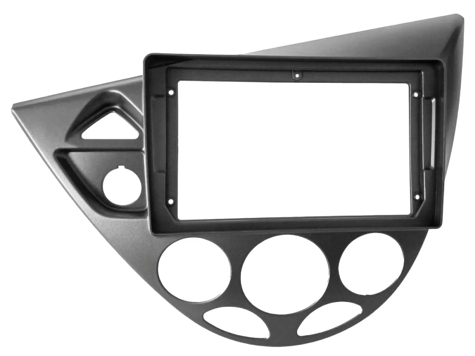 Radioblende für 9 Zoll Autoradio für Ford Focus 10/1998-10/2005 silber