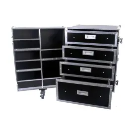 Кейс для DJ-оборудования Deejay LED DJWORKBOX555 с ящиками, отделениями, на колёсах