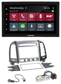 Blaupunkt DAB Bluetooth USB MP3 2DIN Autoradio für Hyundai Santa Fe 4 Schalter a