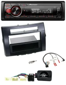 Автомагнитола Pioneer 1DIN DAB USB для Toyota Corolla Verso (2004–2007), поддержка управления на руле, черная