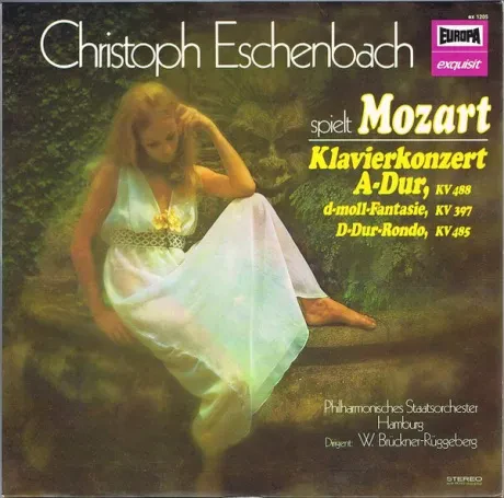 Виниловая пластинка Christoph Eschenbach – Spielt Mozart (Klavierkonzert A-Dur, KV 488 / D-Moll-Fantasie, KV 3) Б/У