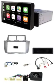 Pioneer Bluetooth Lenkrad DAB USB Autoradio für Toyota Yaris 2007-2011 silber