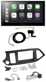 Pioneer USB MP3 2DIN Bluetooth DAB Autoradio für Kia Picanto ab 11 ohne Start-St