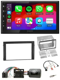 Kenwood Lenkrad USB DAB 2DIN Bluetooth Autoradio für Skoda Fabia 6Y 2004-2007 Qu