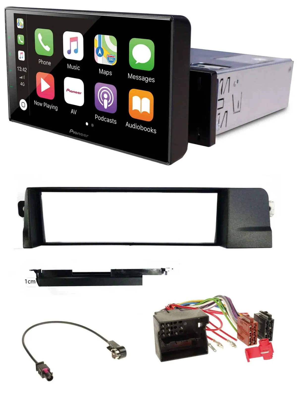 Pioneer Bluetooth MP3 DAB USB Autoradio für BMW 3er E46 Profiversion Quadlock