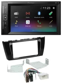 Pioneer DAB MP3 2DIN Bluetooth USB Autoradio für Mitsubishi Mirage SpaceStar ab