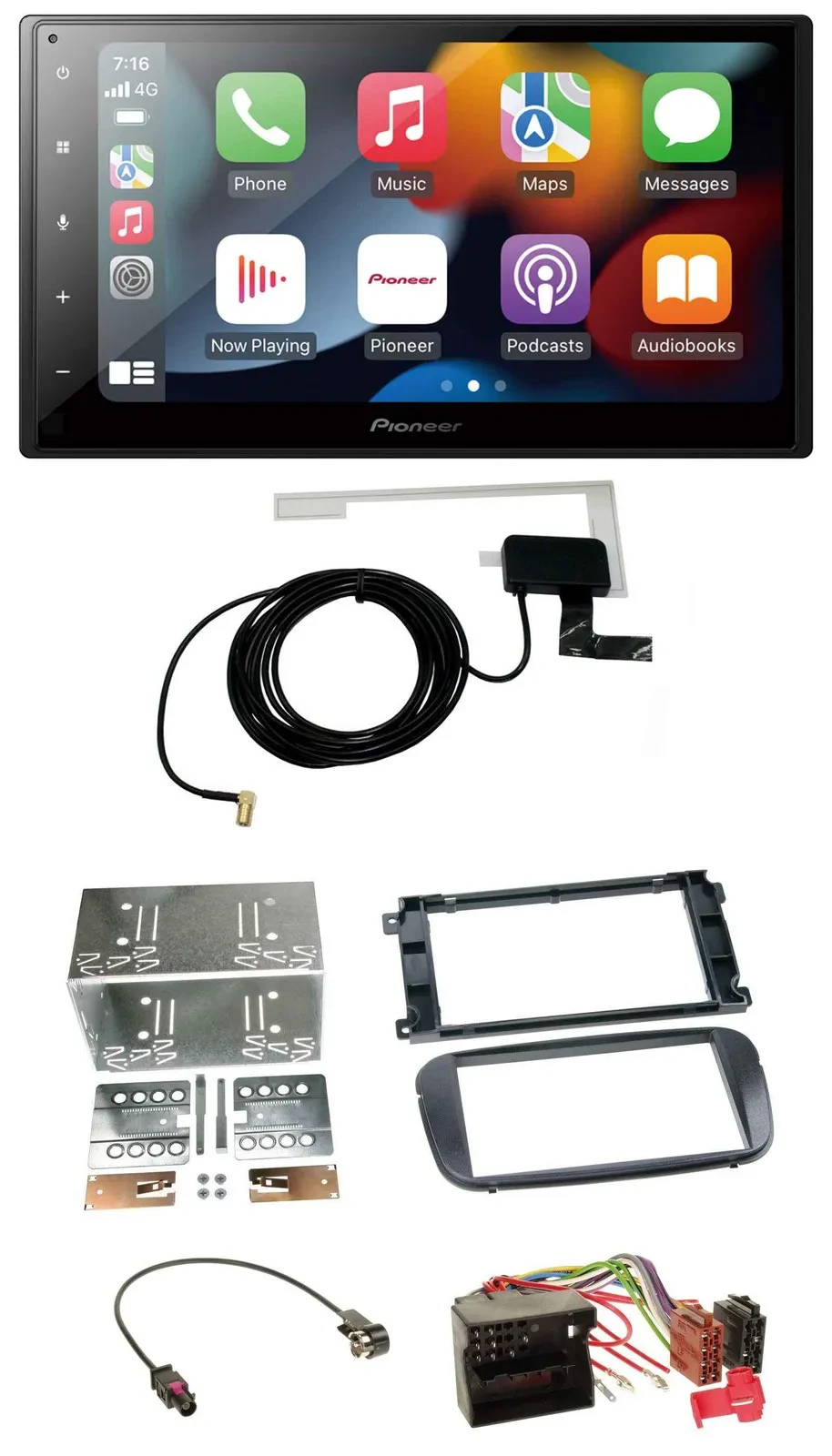 Pioneer MP3 USB Bluetooth DAB 2DIN Autoradio für Ford S-Max Mondeo ab 2007 Profi