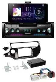 Pioneer USB MP3 Bluetooth DAB Autoradio für Kia Rio UB ab 2015 piano-schwarz