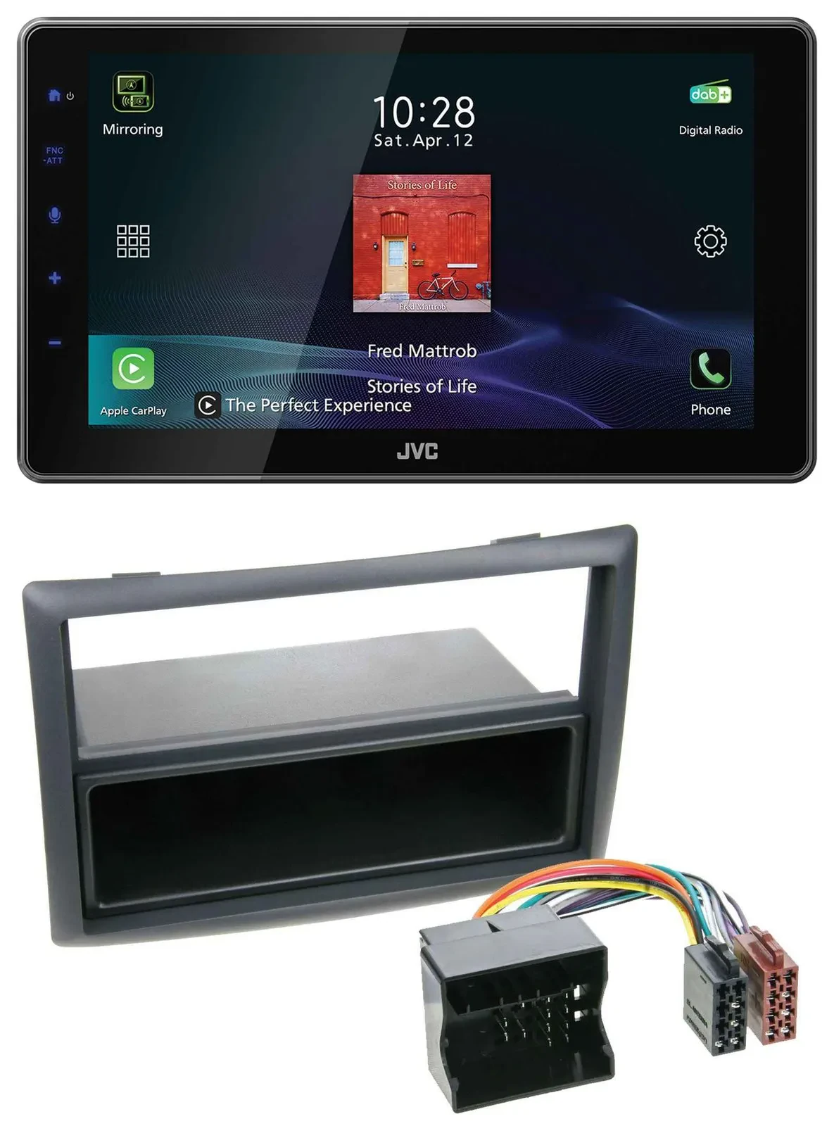 JVC DAB MP3 Bluetooth USB Autoradio für Renault Megane (2009-2010)