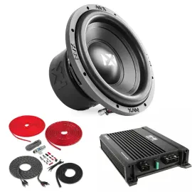 NVX NSW102v3 350W Dual 2-Ohm 10" Subwoofer Package