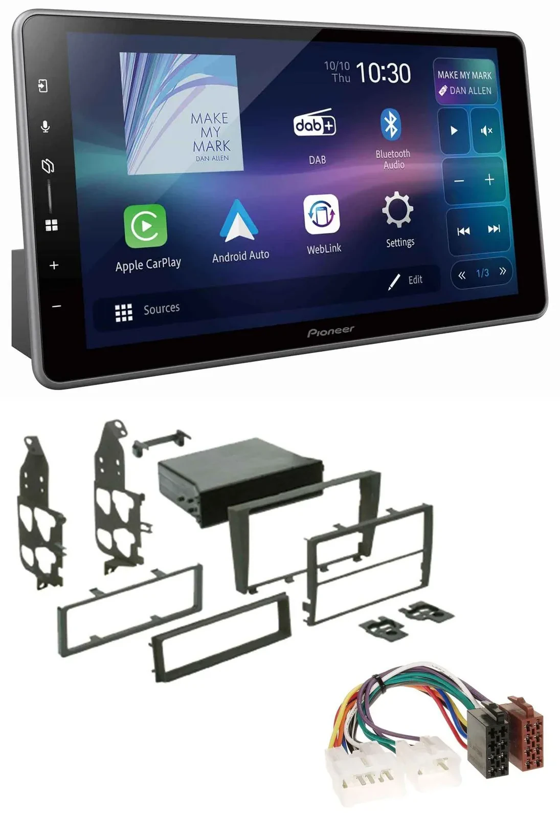 Pioneer Bluetooth USB DAB MP3 Autoradio für Lexus IS 300 (XE1, 2001-2005)